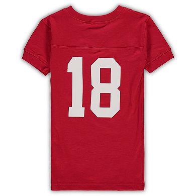 Preschool Wes & Willy Crimson Alabama Crimson Tide Football Player V-Neck T-Shirt and Pants Sleep Set