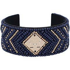 Michigan Wolverines GOLDIE Bead Logo Cuff Bracelet