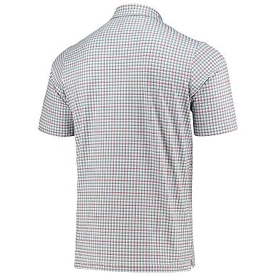 Men's Antigua Gray/Red Tampa Bay Buccaneers Deliver Button-Down Polo