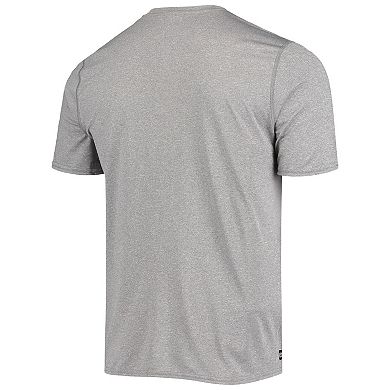 Men's New Era Heathered Gray Tennessee Titans Combine Authentic Game On T-Shirt