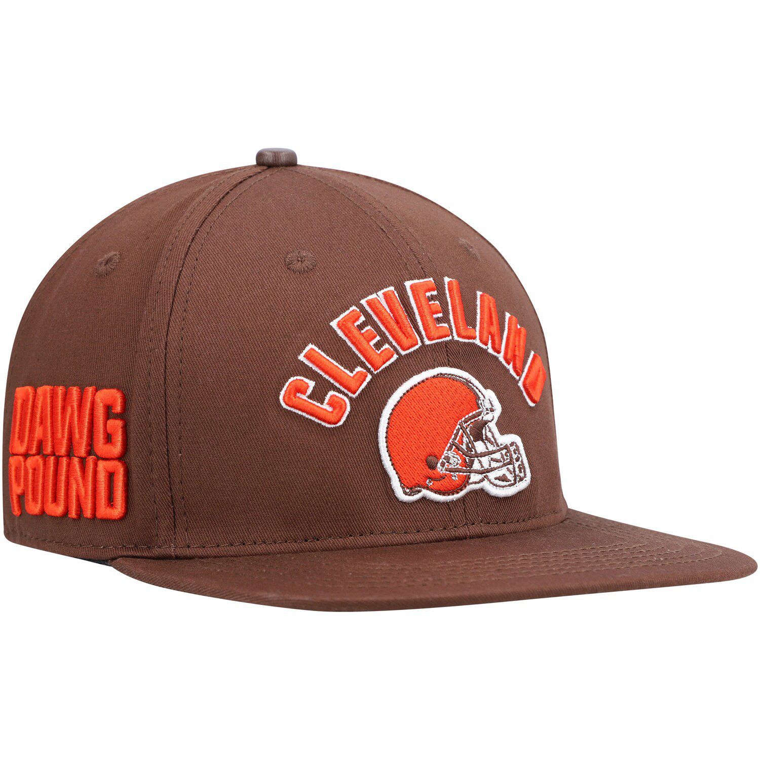 Pro Standard Men's Brown Cleveland Browns Script Wordmark Snapback Hat