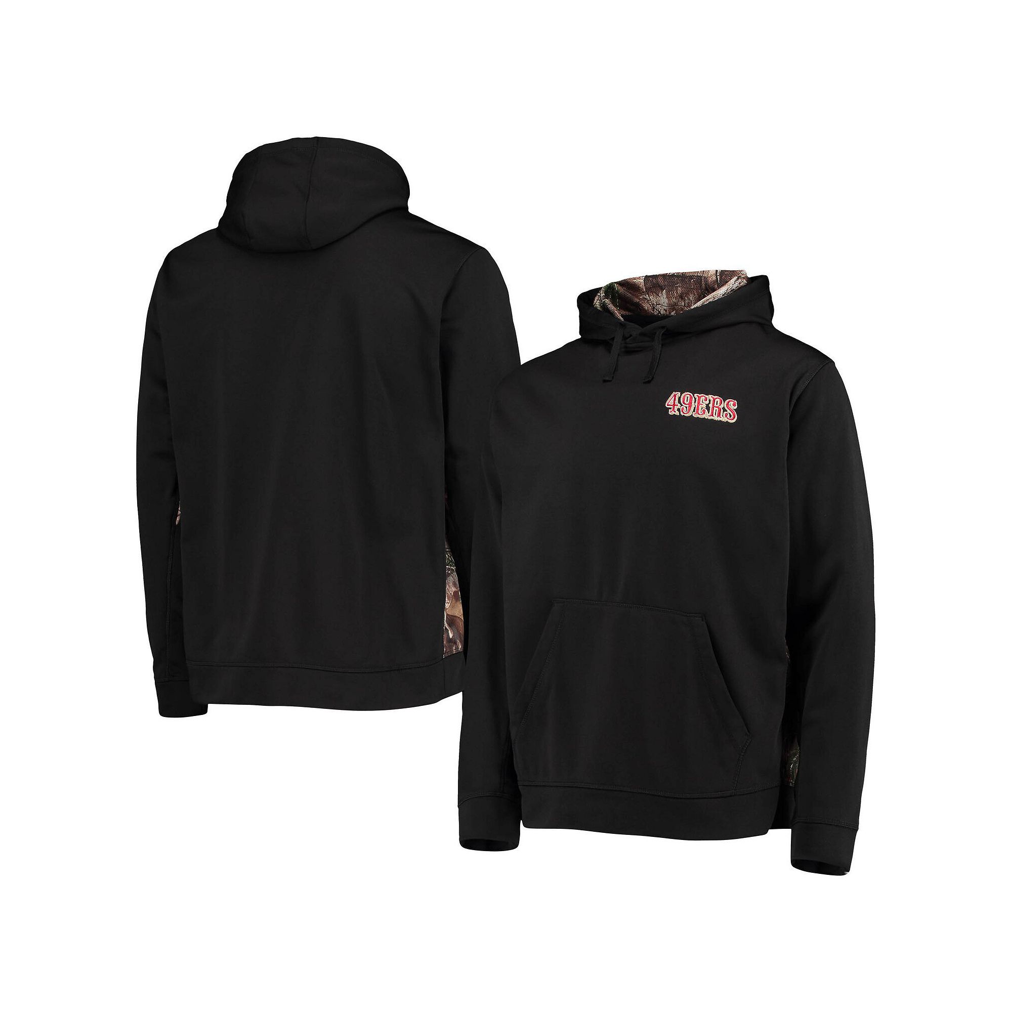 Mens Dunbrooke Black/Realtree Camo San Francisco 49ers Logo Ranger Pullove
