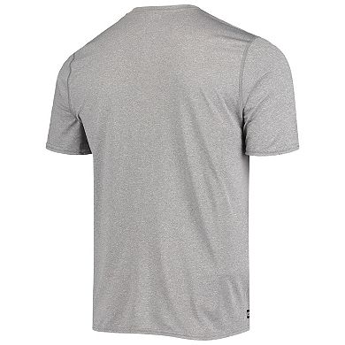 Men's New Era Heathered Gray Atlanta Falcons Combine Authentic Game On T-Shirt