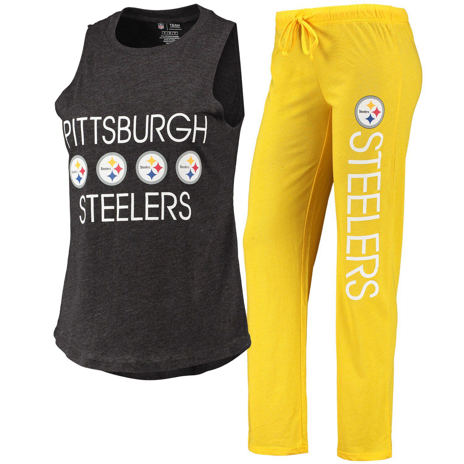 Women's Pittsburgh Steelers '47 Oatmeal Harper Joggers