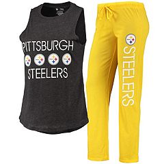 Men's Concepts Sport Charcoal/Gold Pittsburgh Steelers Meter T-Shirt &  Shorts Sleep Set