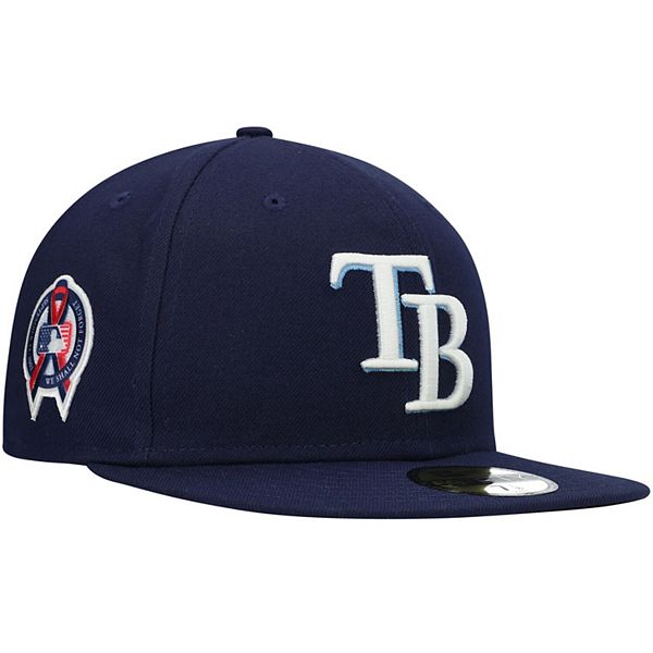 Men's New Era Navy Tampa Bay Rays 9/11 Memorial Side Patch 59FIFTY Fitted  Hat