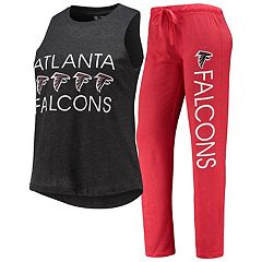 Atlanta Falcons Youth Logo Allover Print Long Sleeve T-Shirt & Pants  Holiday Pajamas Sleep Set - Red