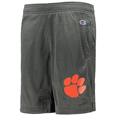 Youth Champion Charcoal Clemson Tigers Classic Mesh Shorts