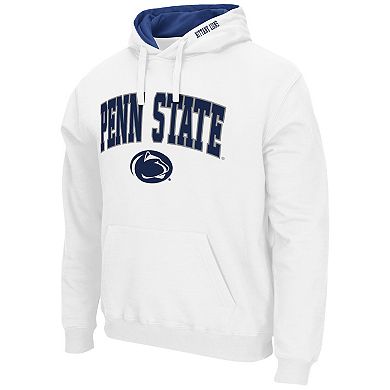 Men's Colosseum White Penn State Nittany Lions Arch & Logo 3.0 Pullover Hoodie