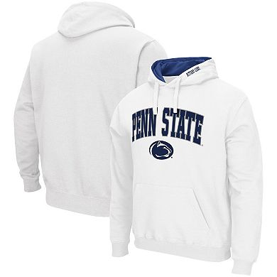 Men's Colosseum White Penn State Nittany Lions Arch & Logo 3.0 Pullover Hoodie