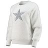 Women's Touch White Dallas Cowboys Milestone Tracker Pullover Sweatshirt