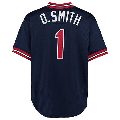 Men's Mitchell & Ness Ozzie Smith Navy St. Louis Cardinals 1994 Authentic Cooperstown Collection Mesh Batting Practice Jersey