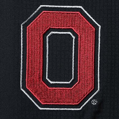 Men's Columbia Black Ohio State Buckeyes Big & Tall Tamiami Omni-Shade Button-Down Shirt