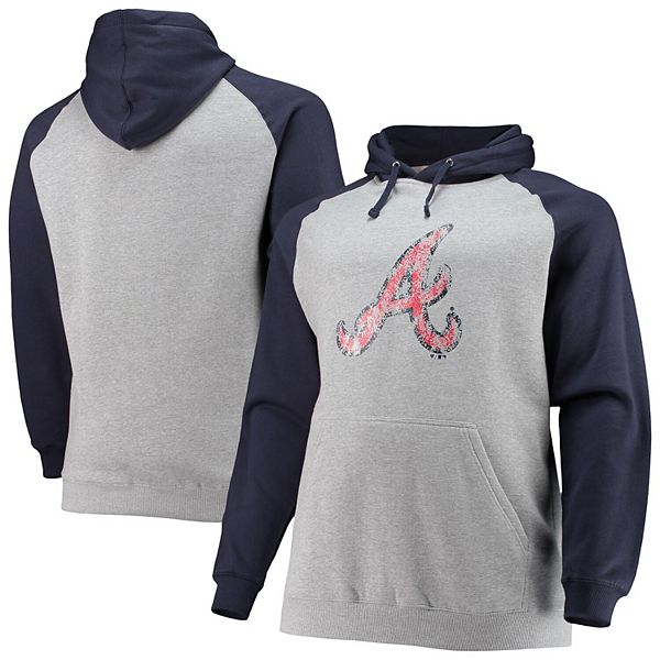 Profile Men's Navy/Heathered Gray Atlanta Braves Big & Tall