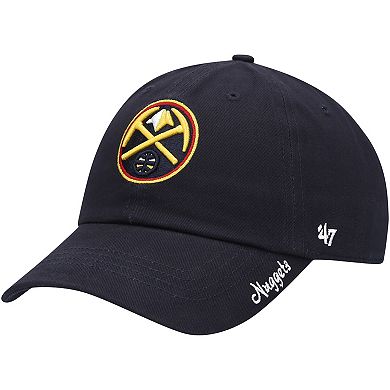 Women's '47 Navy Denver Nuggets Miata Clean Up Logo Adjustable Hat