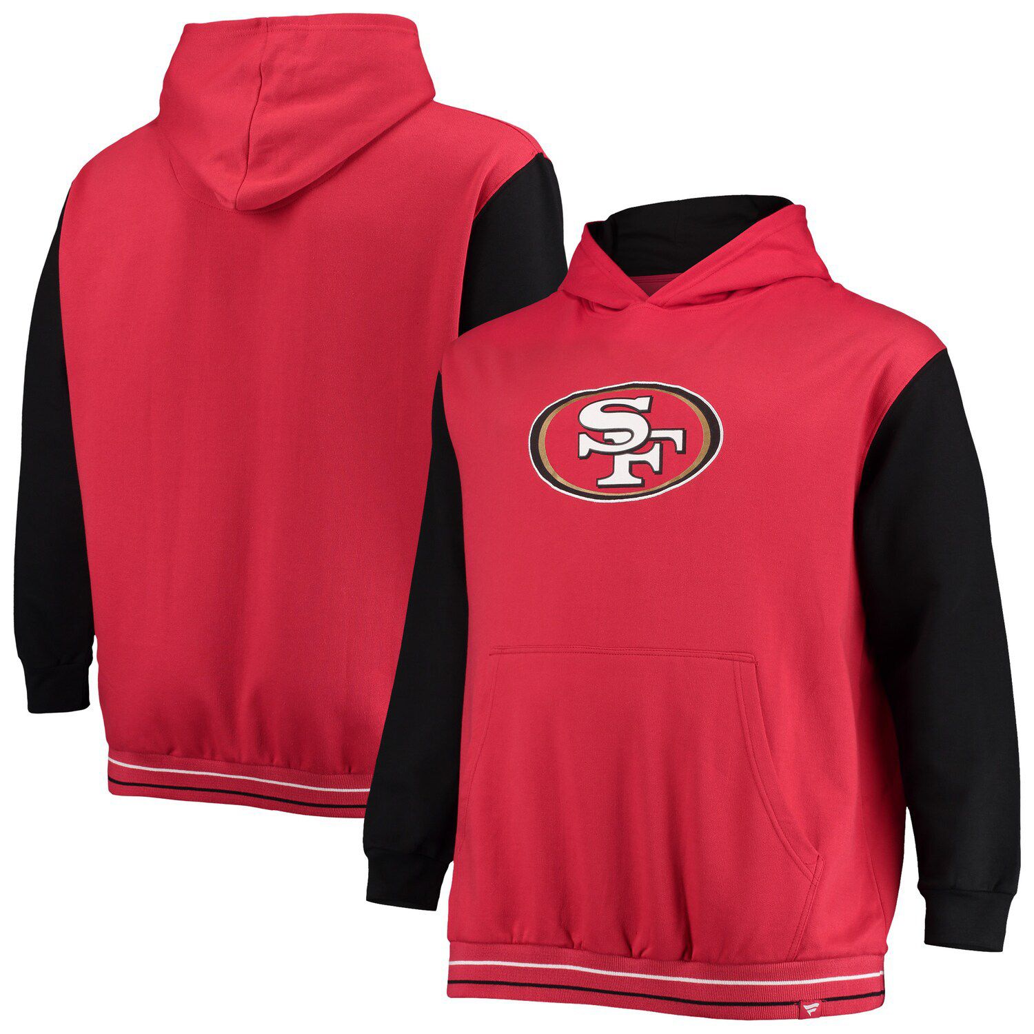 Men's Pro Standard Black San Francisco 49ers 4-Hit Full-Zip Hoodie