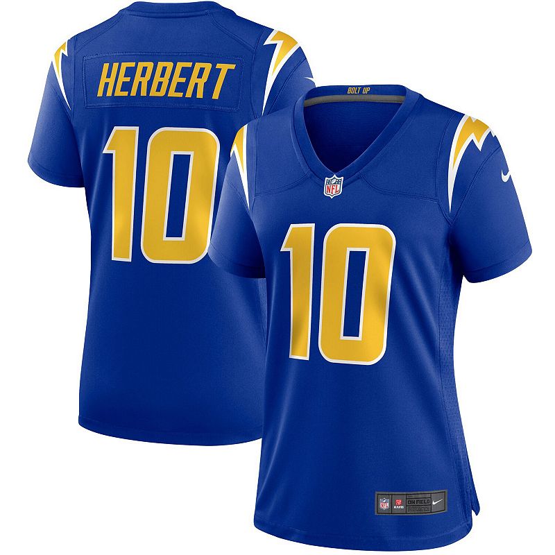 Women's Nike Justin Herbert Royal Los Angeles Chargers Game Jersey,