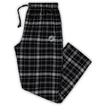 Men's Concepts Sport Black/Charcoal Miami Dolphins Big & Tall Ultimate Sleep Pant