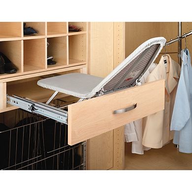 Rev-a-shelf Retractable Pullout Stowaway Closet Ironing Board, Gray, Cib-16cr