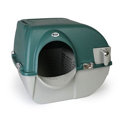 Omega Paw VM RA15 1 PR Premium Roll N Clean Self Cleaning Litter Box Green