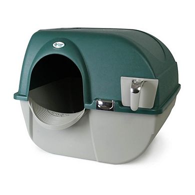 Omega Paw VM-RA15-1-PR Premium Roll 'N Clean Self Cleaning Litter Box, Green