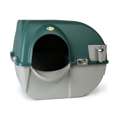 Omega Paw VM-RA15-1-PR Premium Roll 'N Clean Self Cleaning Litter Box, Green