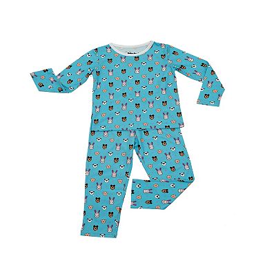 Masha and The Bear Blue Long Sleeve Kool Kawaii Pajama set