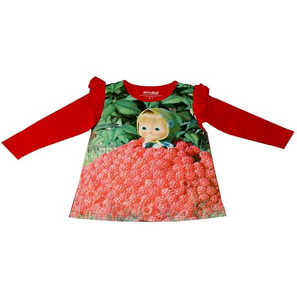 Masha and The Bear Long Sleeve Laundry Day Dress