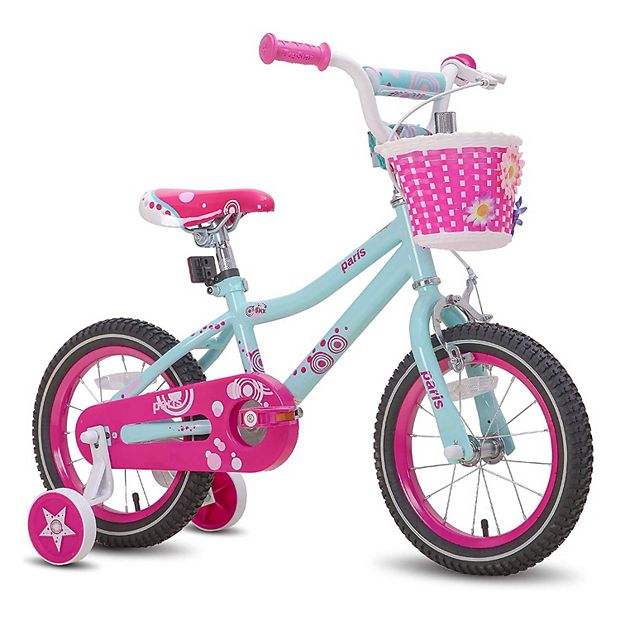 JOYSTAR Paris Kids Bike for Girls Ages 4 7 w Training Wheels 16