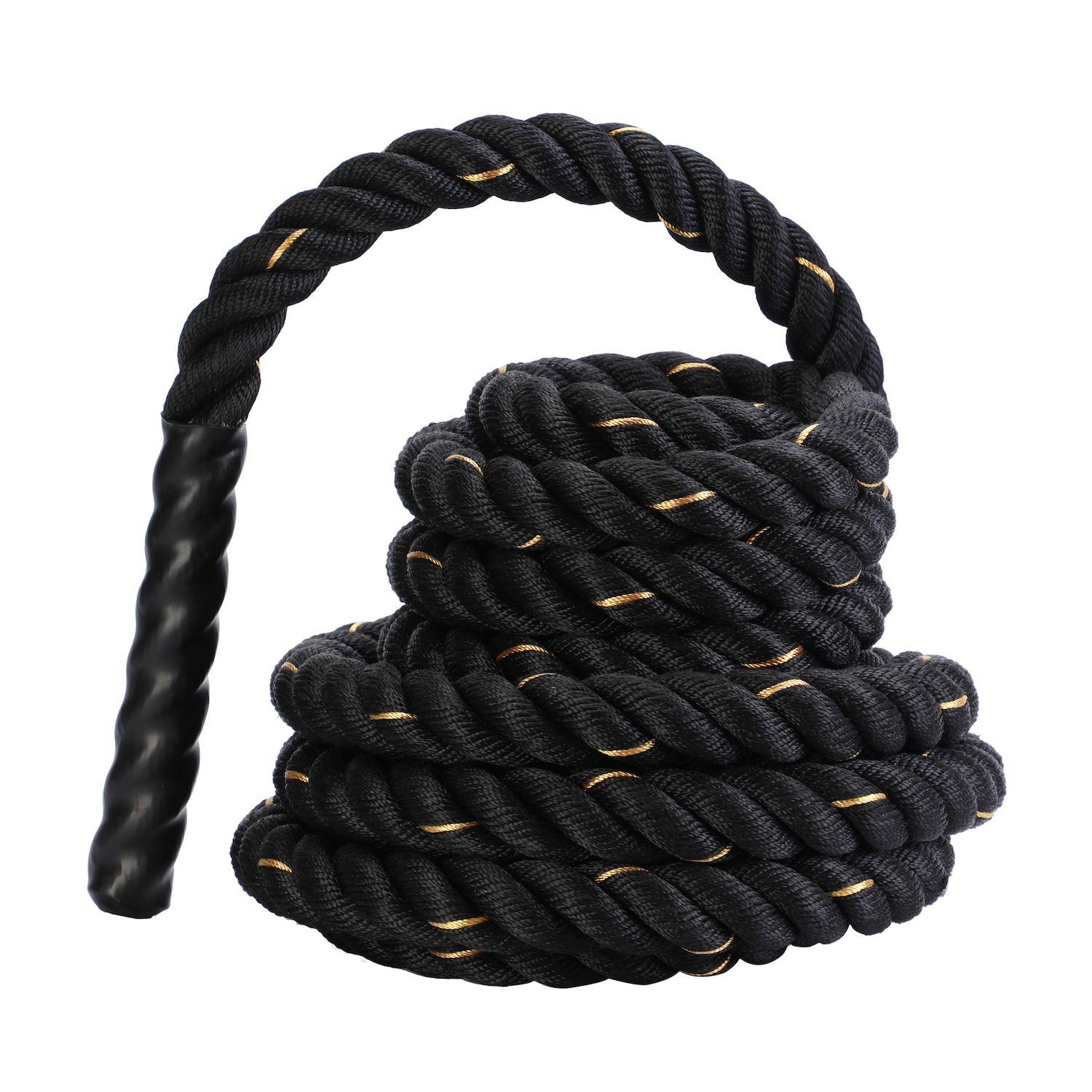 Image for HolaHatha Home Gym Exercise Equipment Strength Training 30' Workout Rope, Black at Kohl's.