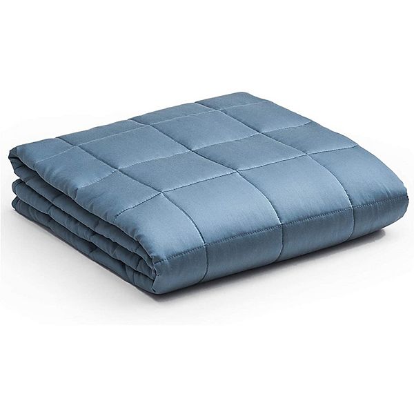 YnM Cotton 60 x 80 In 20 Lb Weighted Blanket for Queen & King Beds