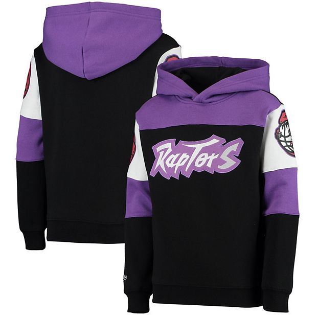 Mitchell & Ness Men's Black Toronto Raptors Perfect Season Fleece Pullover Sweatshirt