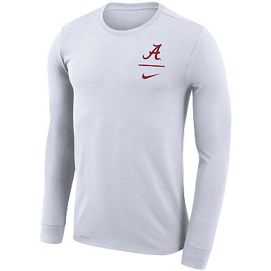 Men's Nike White Alabama Crimson Tide Logo Stack Legend Performance ...