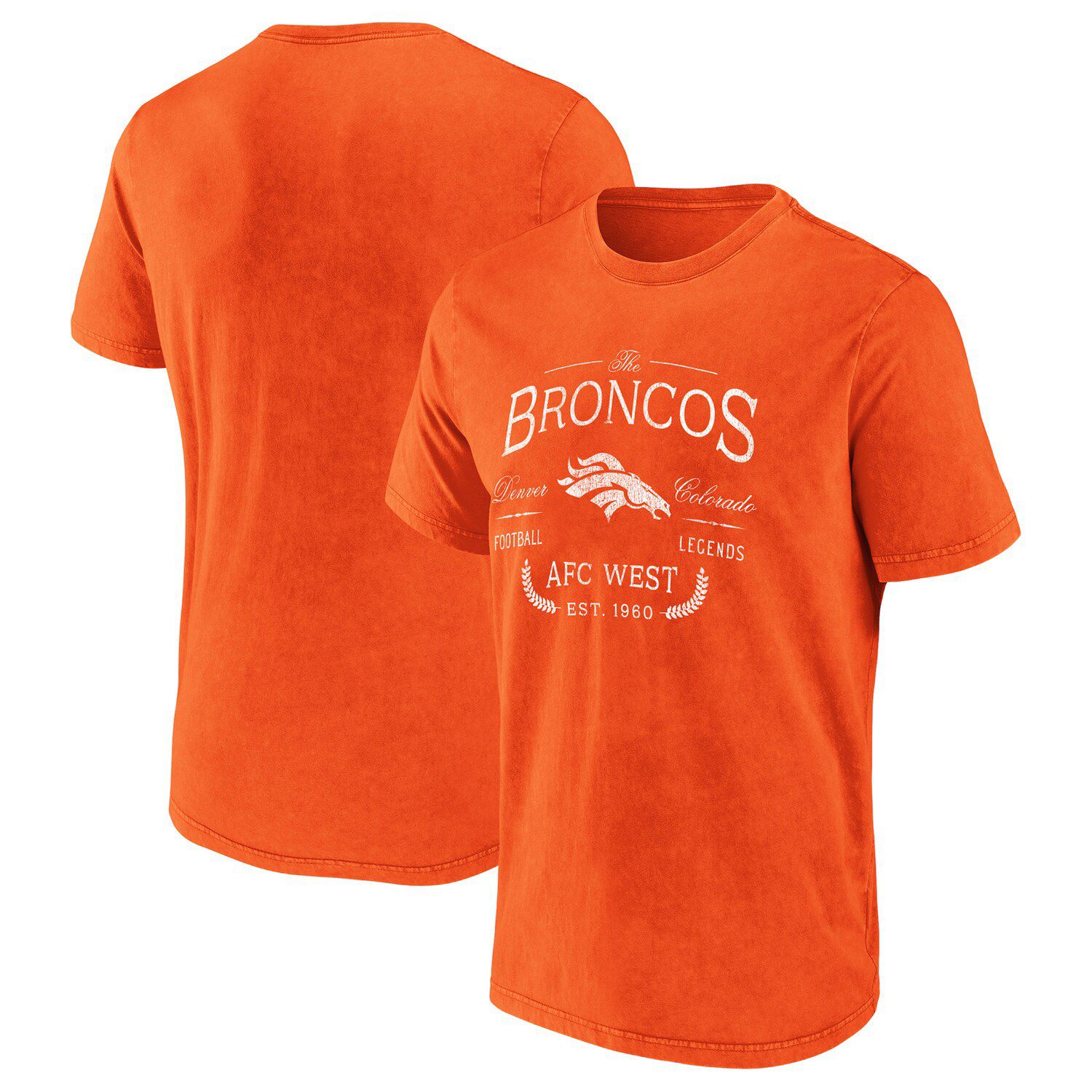 Image for Unbranded Men's NFL x Darius Rucker Collection by Fanatics Orange Denver Broncos T-Shirt at Kohl's.