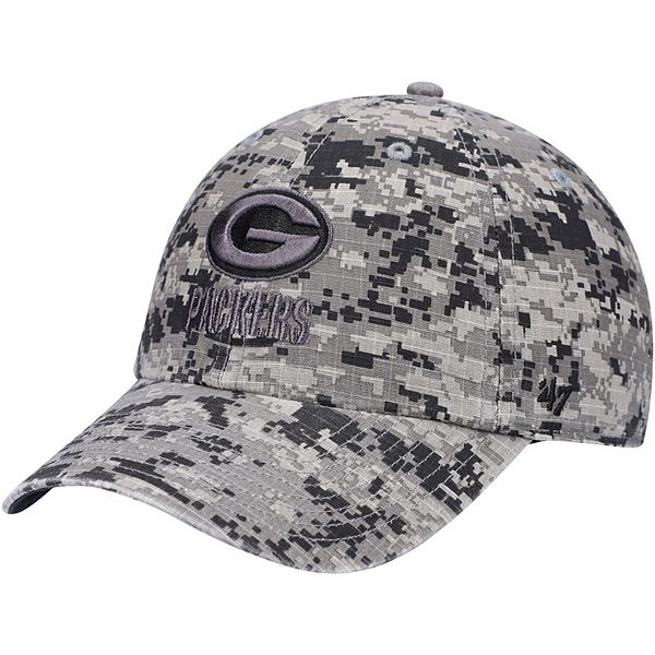 Men's '47 Black Green Bay Packers Team Tonal Clean Up Adjustable Hat