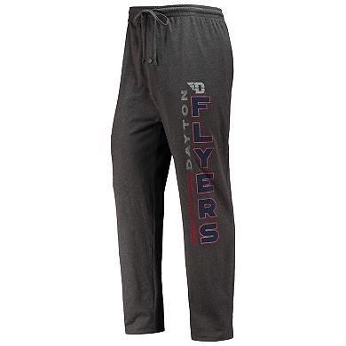 Men's Concepts Sport Heathered Charcoal/Red Dayton Flyers Meter T-Shirt & Pants Sleep Set