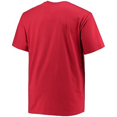 Men's Champion Crimson Alabama Crimson Tide Big & Tall Arch Team Logo T-Shirt