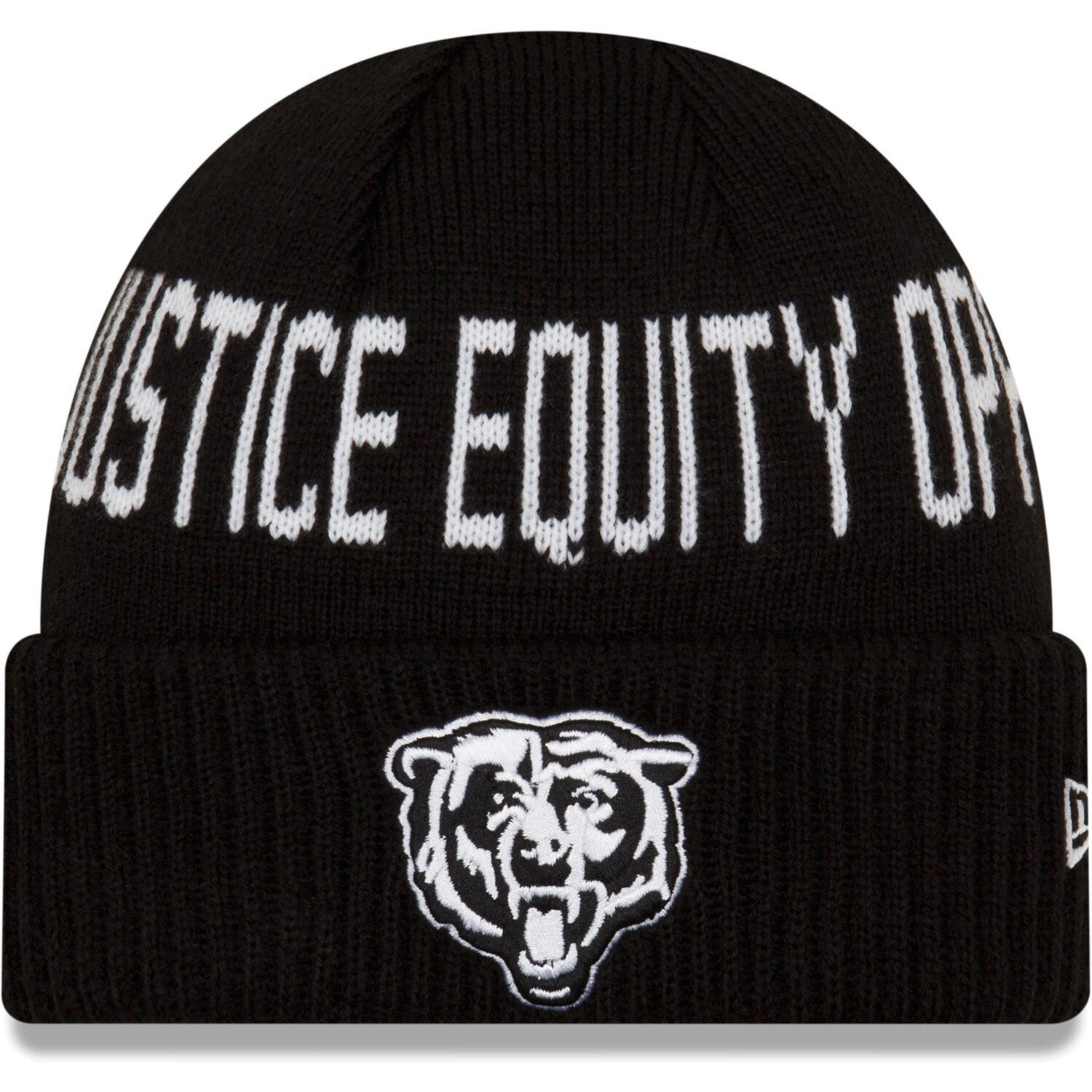 Youth Outerstuff Navy Chicago Bears Wordmark Ears Trooper Knit Hat