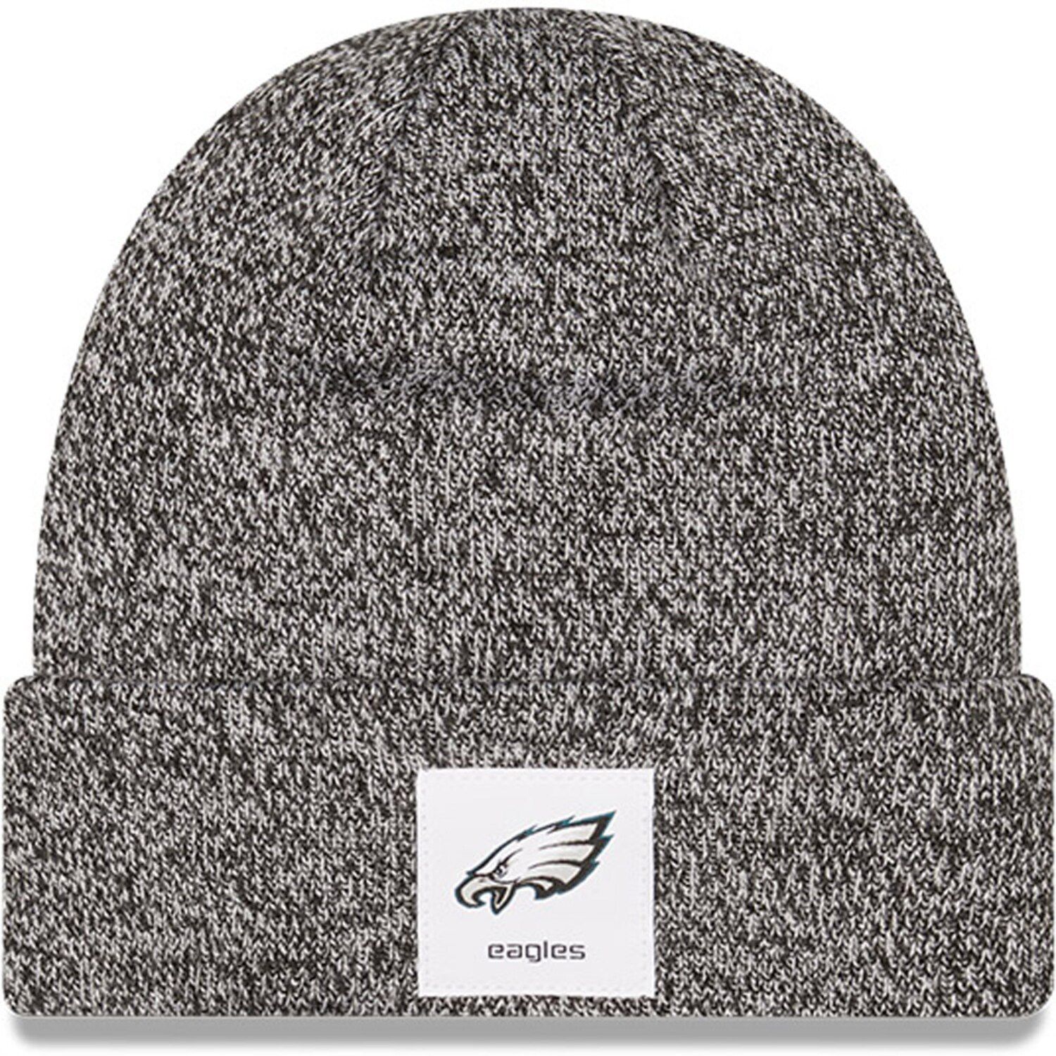 Youth New Era Black Philadelphia Eagles 2023 NFL Crucial Catch Cuffed Knit Hat