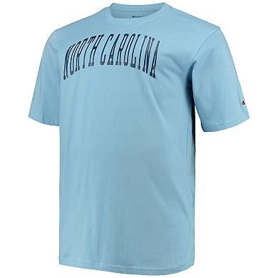 Men's Champion Carolina Blue North Carolina Tar Heels Big & Tall Arch Team Logo T-Shirt