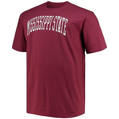 Men's Champion Maroon Mississippi State Bulldogs Big & Tall Arch Team Logo T-Shirt