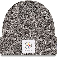 Men's New Era Heathered Black Pittsburgh Steelers Brushed Short