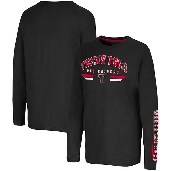 Texas Tech Red Raiders Colosseum Youth 2-Hit Team Pullover Hoodie - Black