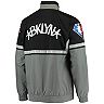 Men's Starter Black/Gray Brooklyn Nets NBA 75th Anniversary Academy II Full-Zip Jacket