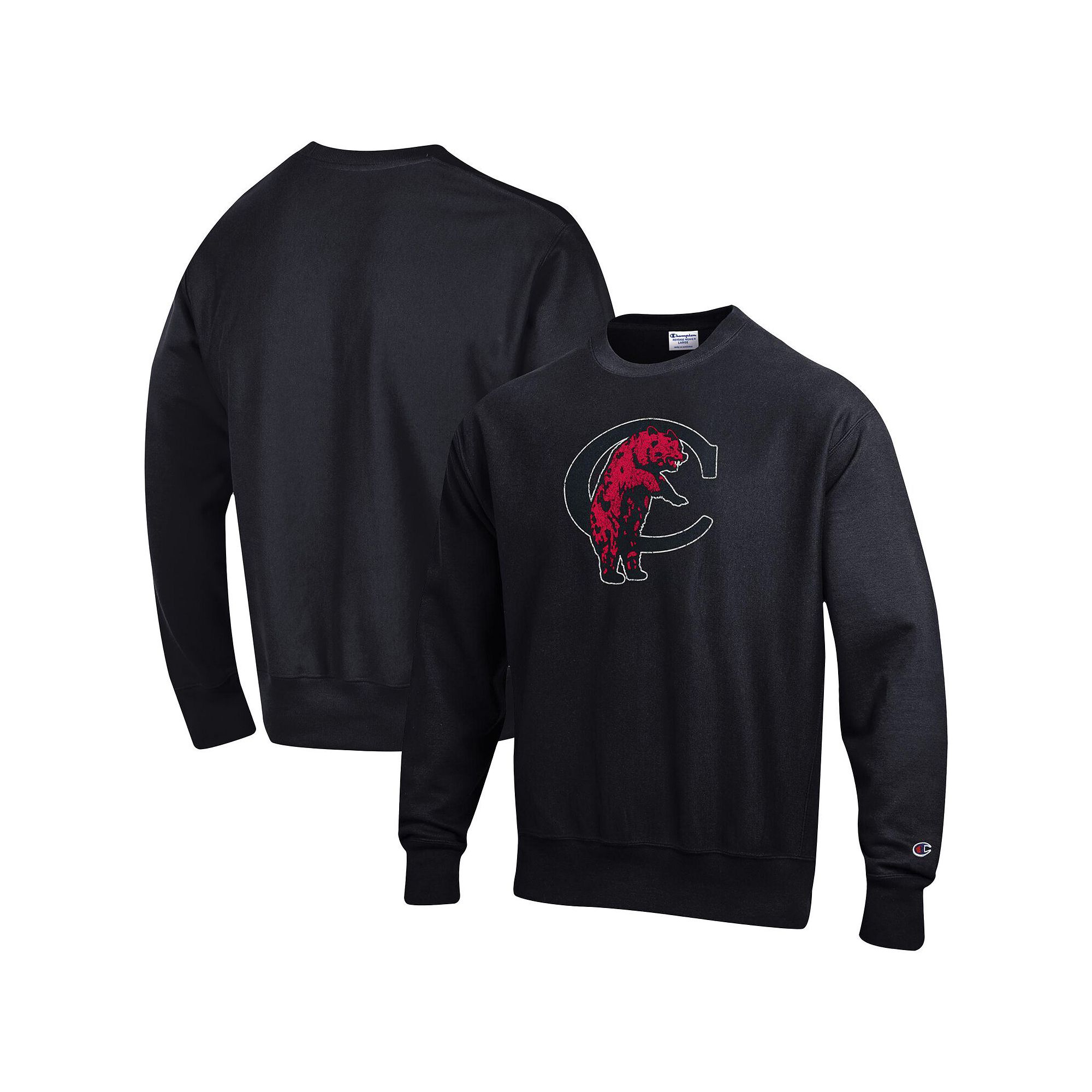 Mens Champion Black Cincinnati Bearcats Vault Logo Reverse Weave Pullover 