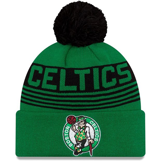 Men's New Era Kelly Green Boston Celtics Identity Cuffed Knit Hat