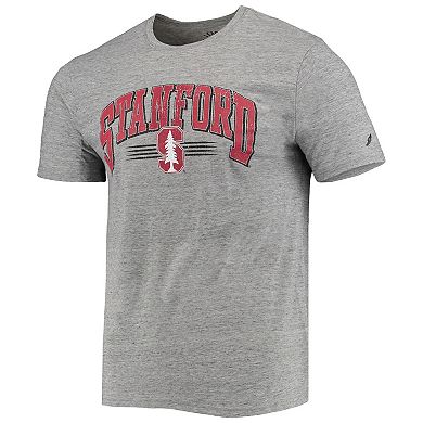 Men's League Collegiate Wear Heathered Gray Stanford Cardinal Upperclassman Reclaim Recycled Jersey T-Shirt