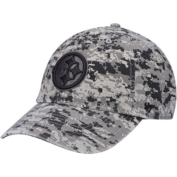 47 Men's Pittsburgh Steelers Camo Adjustable Clean Up Hat