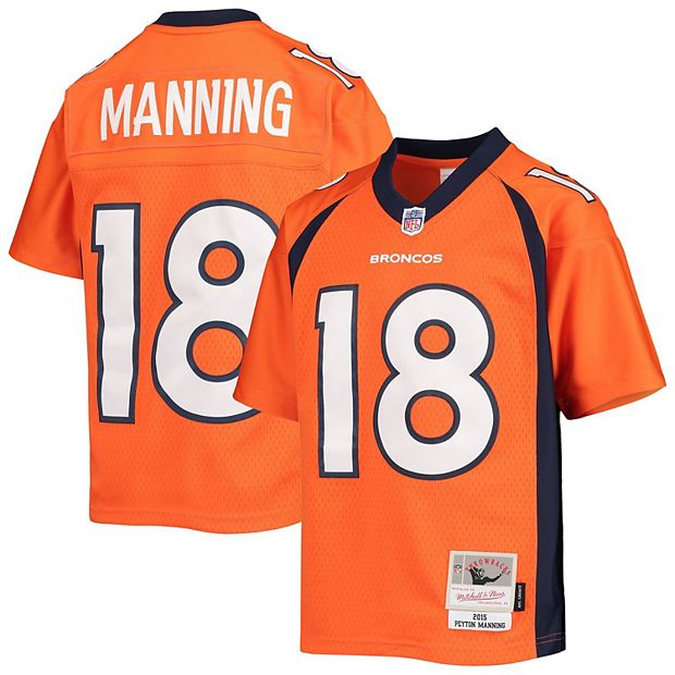 Youth Mitchell & Ness Peyton Manning Orange Denver Broncos 2015