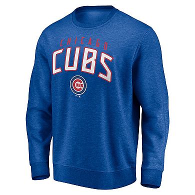 Men's Fanatics Branded Royal Chicago Cubs Gametime Arch Pullover Sweatshirt